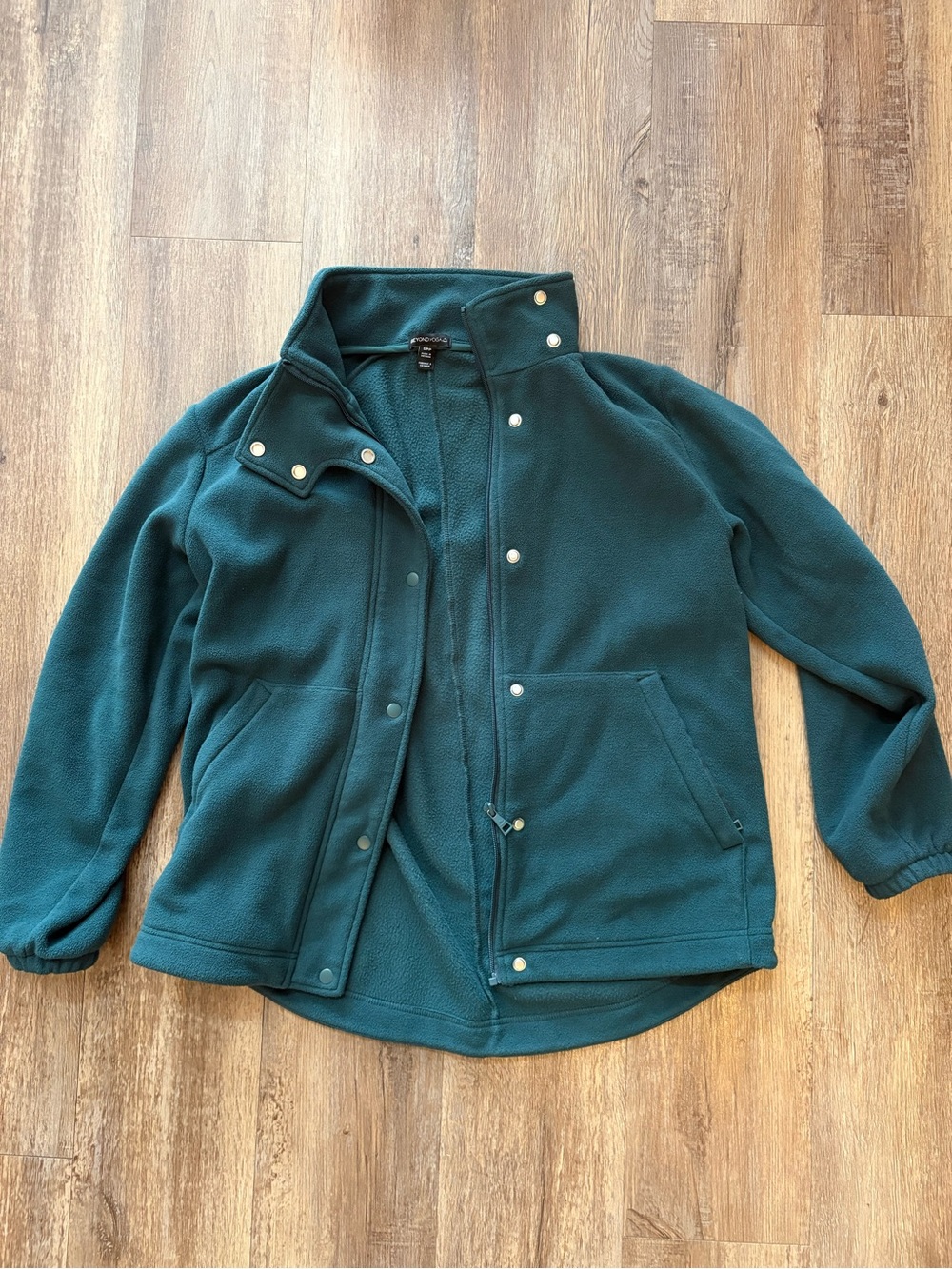 Beyond Yoga Deep Teal Explorer Fleece Jacket